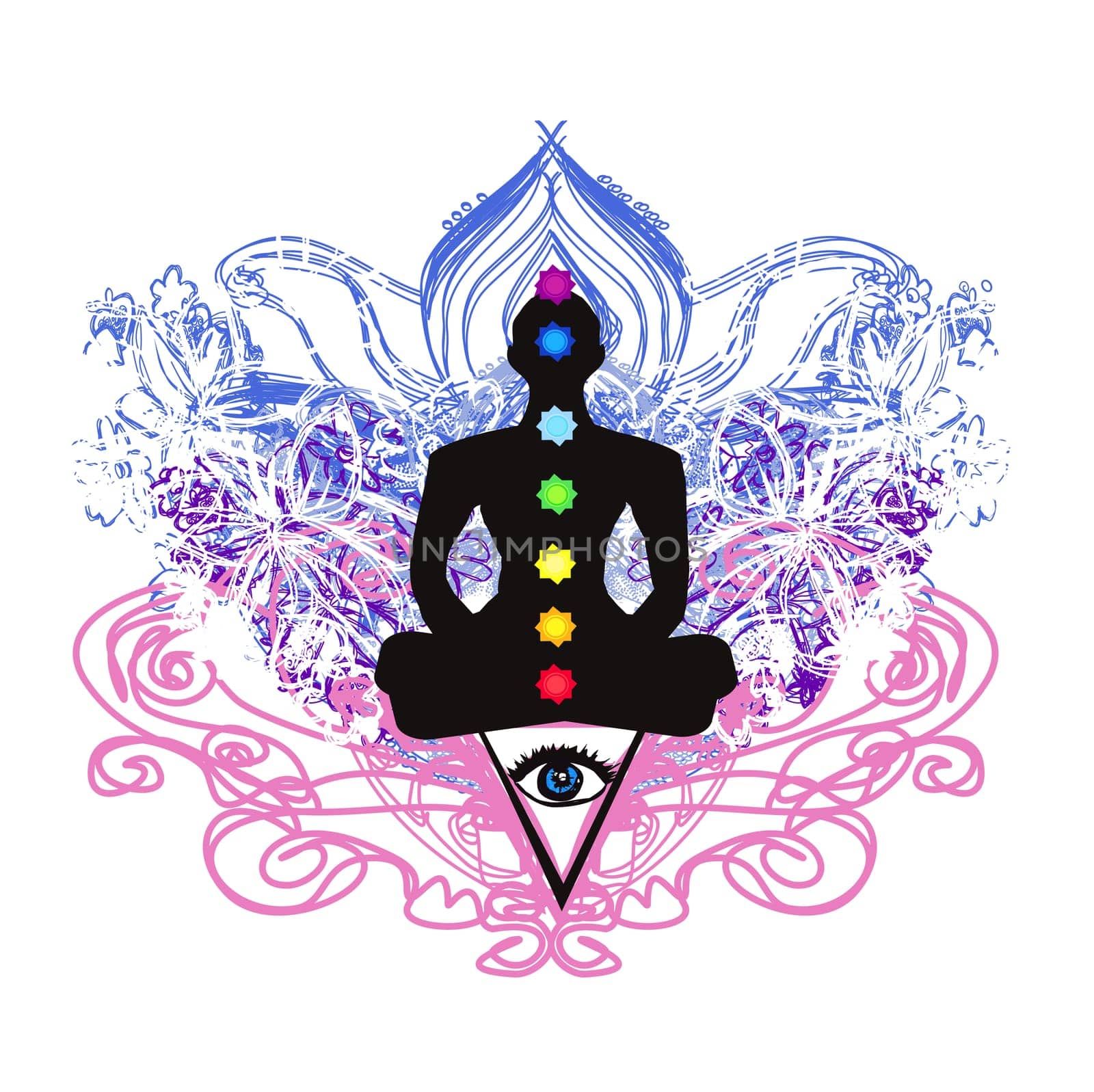 Man with third eye, psychic supernatural senses