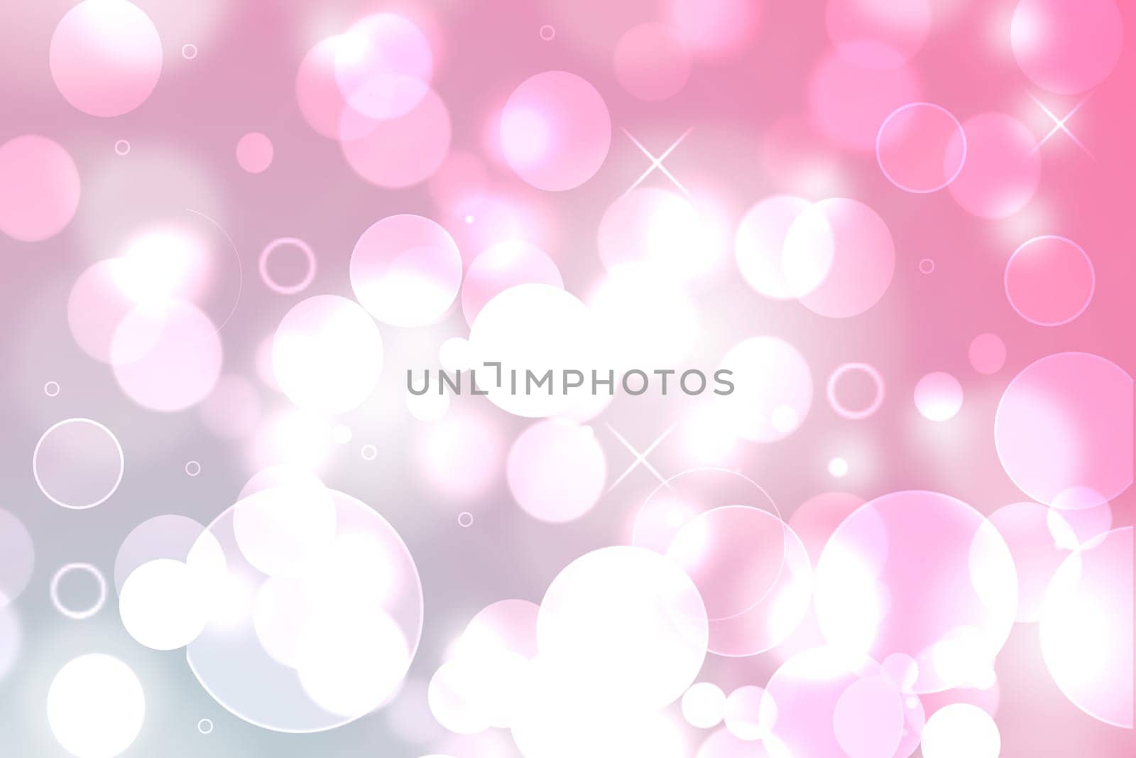 Abstract blurred fresh vivid spring summer light delicate pastel pink orange bokeh background texture with bright circular soft color lights. Beautiful backdrop illustration.