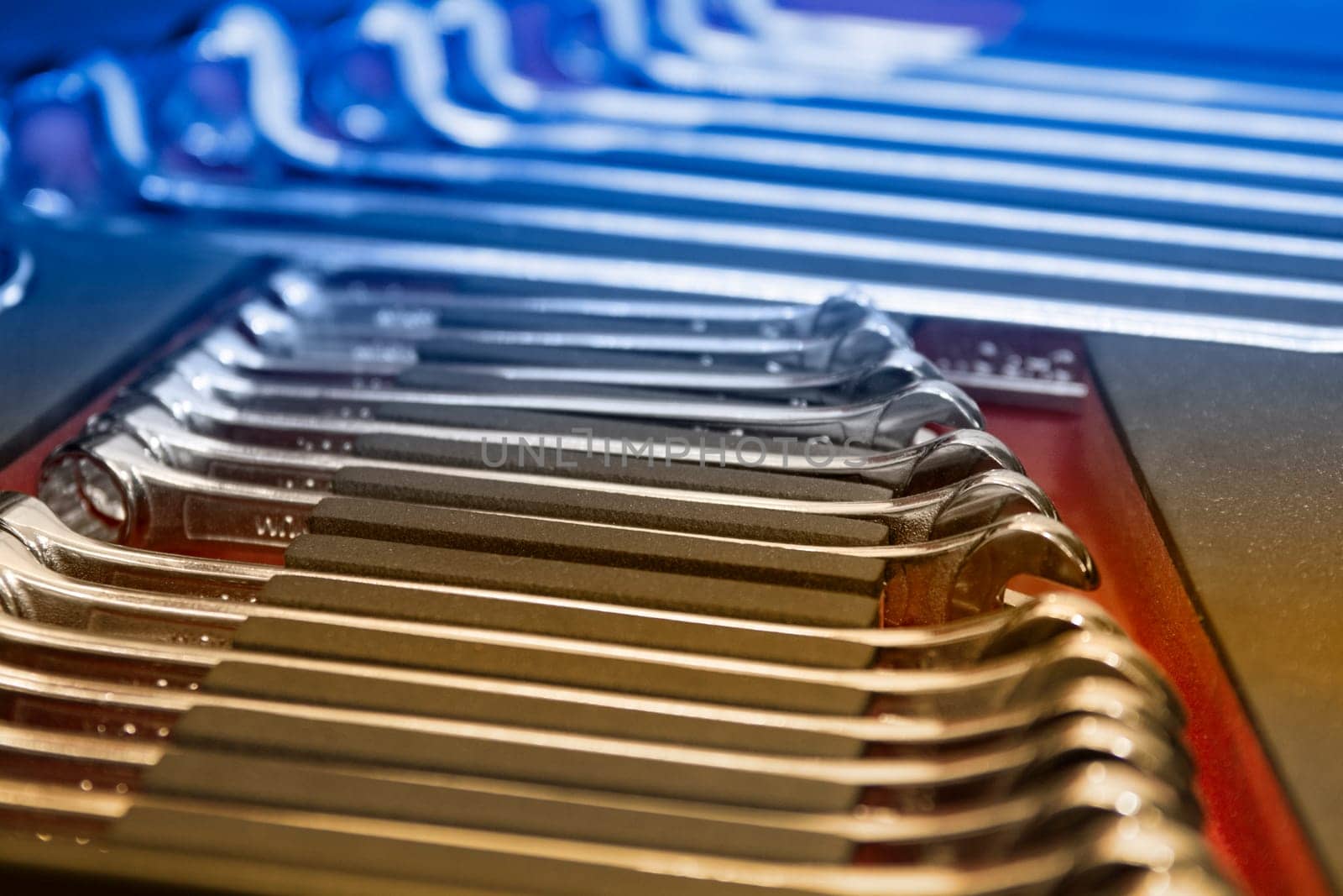 some wrenchs - mechanical tools in closeup