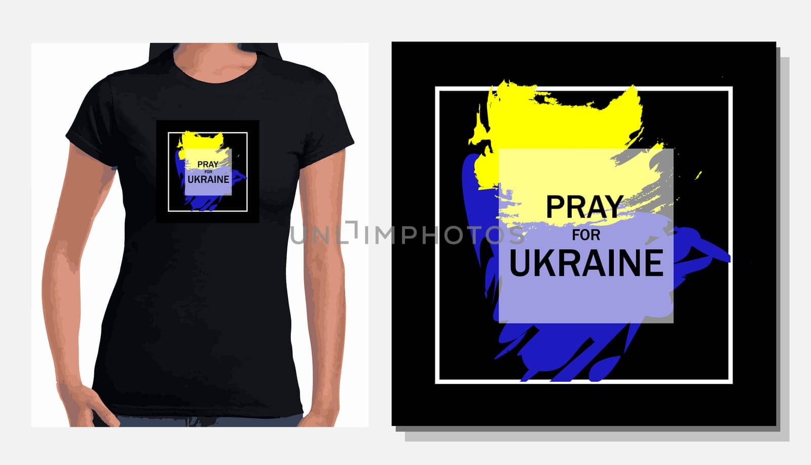 trend print 2022. support for ukraine. Translation from Ukrainian: glory to the heroes. The concept is no war.