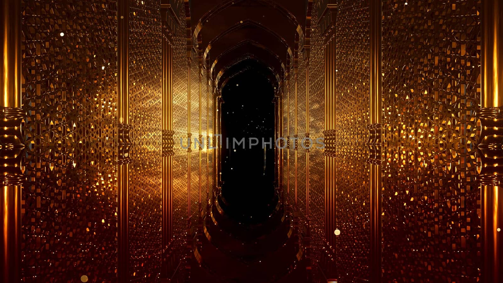 3D illustration Background for advertising and wallpaper in islamic festival and ramadan scene. 3D rendering in festival concept.