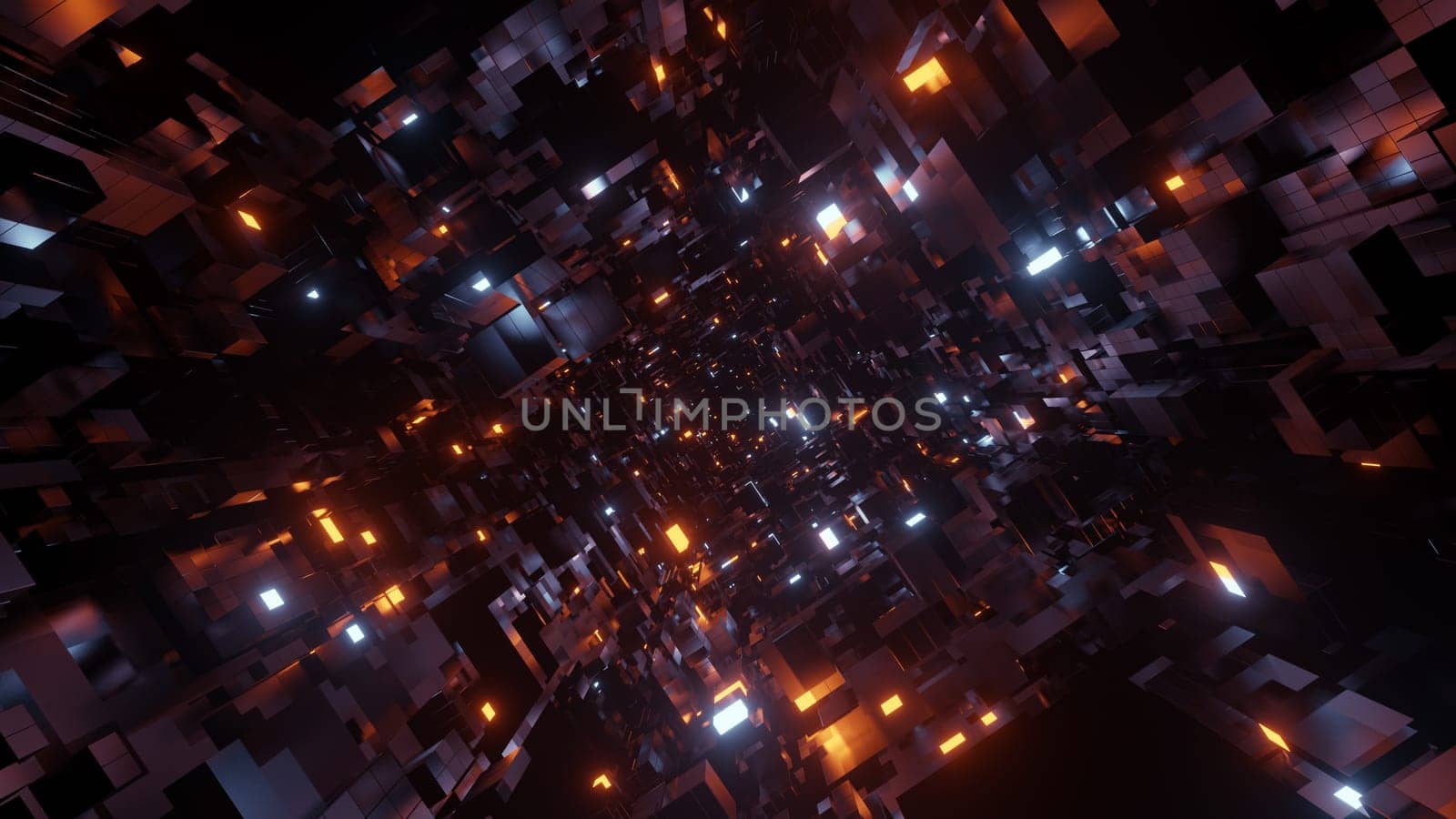 3D illustration Background for advertising and wallpaper in sci fi and technology innovation scene. 3D rendering in decorative concept.