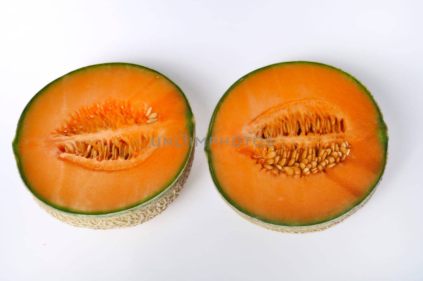 Melon on a white background