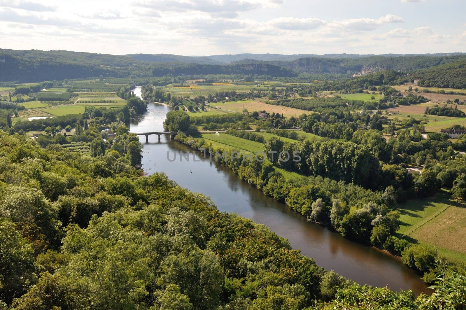 Dordogne seen from Domme in Périgord