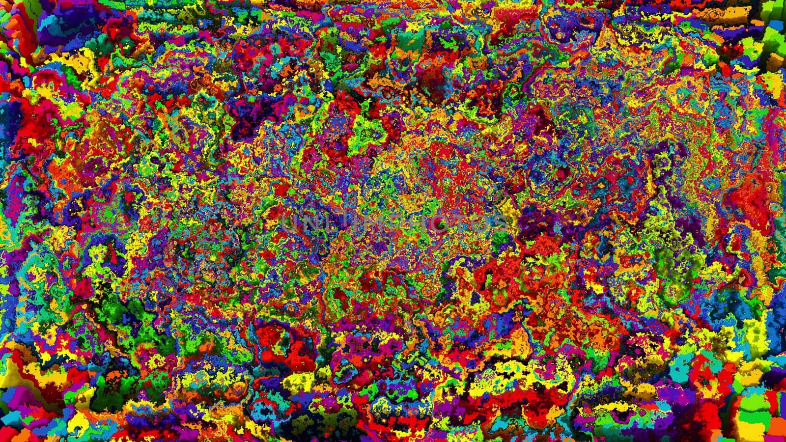 Colorful blots. Computer generated 3d render