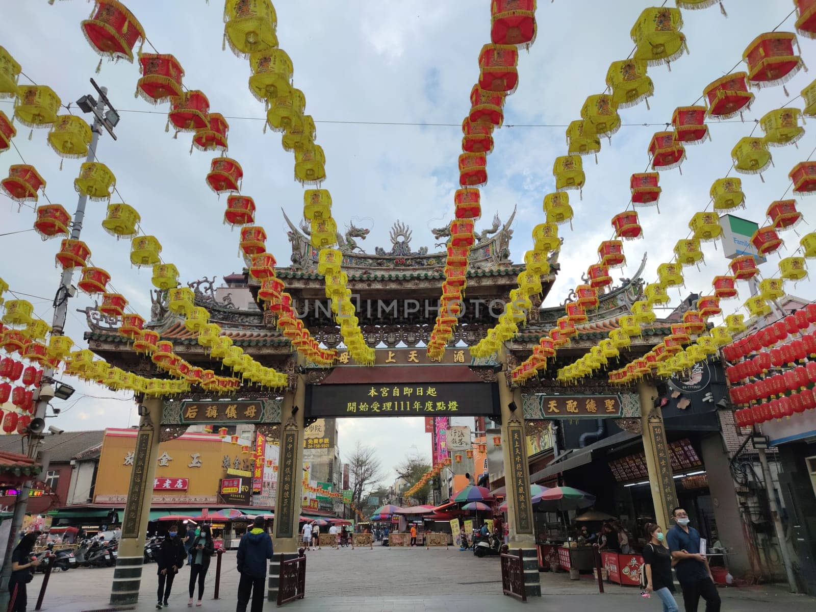 Lukang Tianhou Temple, Zhanghua - Mar 17, 2022 : Lugang Tianhou Temple, a national monument, was founded in 1591 in the late Ming Dynasty and has been in existence for more than 400 years.