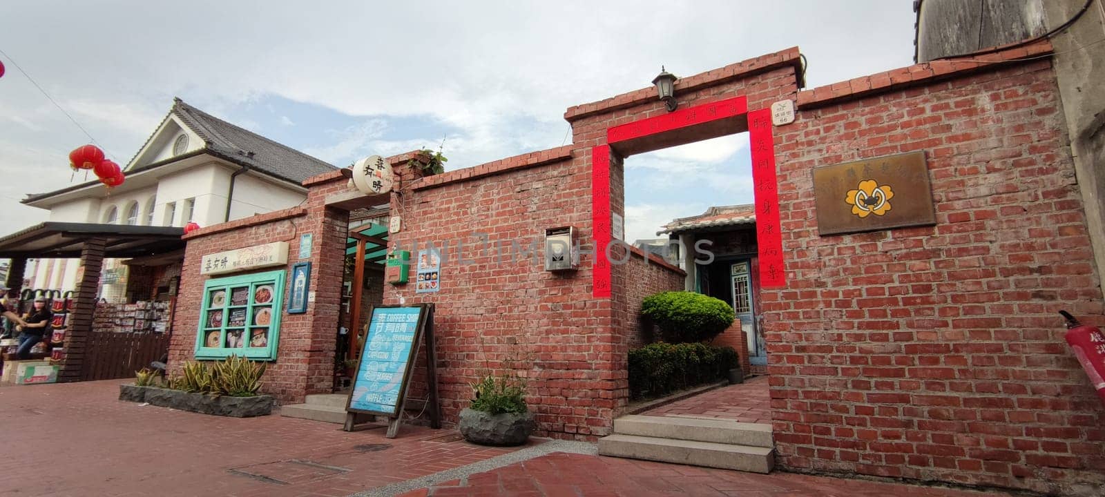 Lukang Old Street, Changhua - Mar 17, 2022 : Changhua Lukang has always been a very popular tourist attraction with delicious food and good shopping in Lukang Old Street