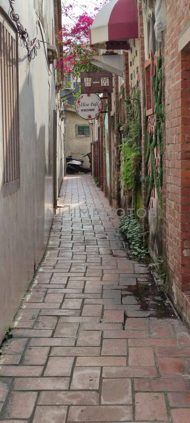 Lukang Old Street, Changhua - Mar 17, 2022 : Changhua Lukang has always been a very popular tourist attraction with delicious food and good shopping in Lukang Old Street