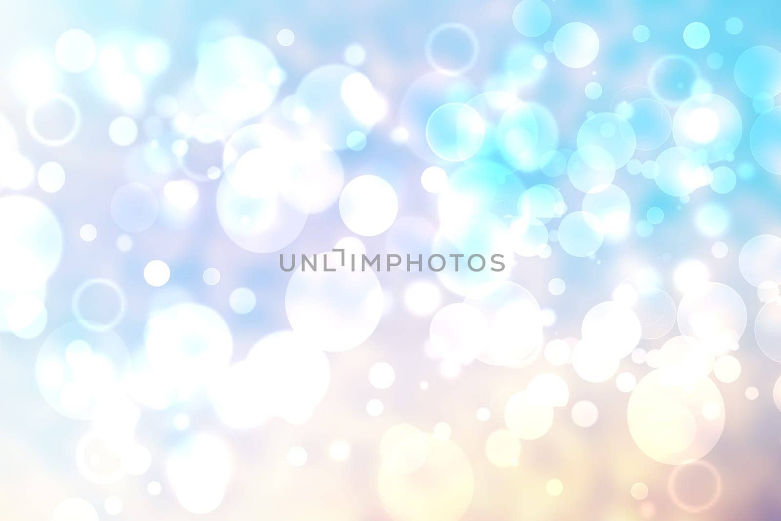 Abstract blurred fresh vivid spring summer light delicate pastel gradient blue turquoise pink bokeh background texture with bright circular soft color lights. Beautiful backdrop illustration.