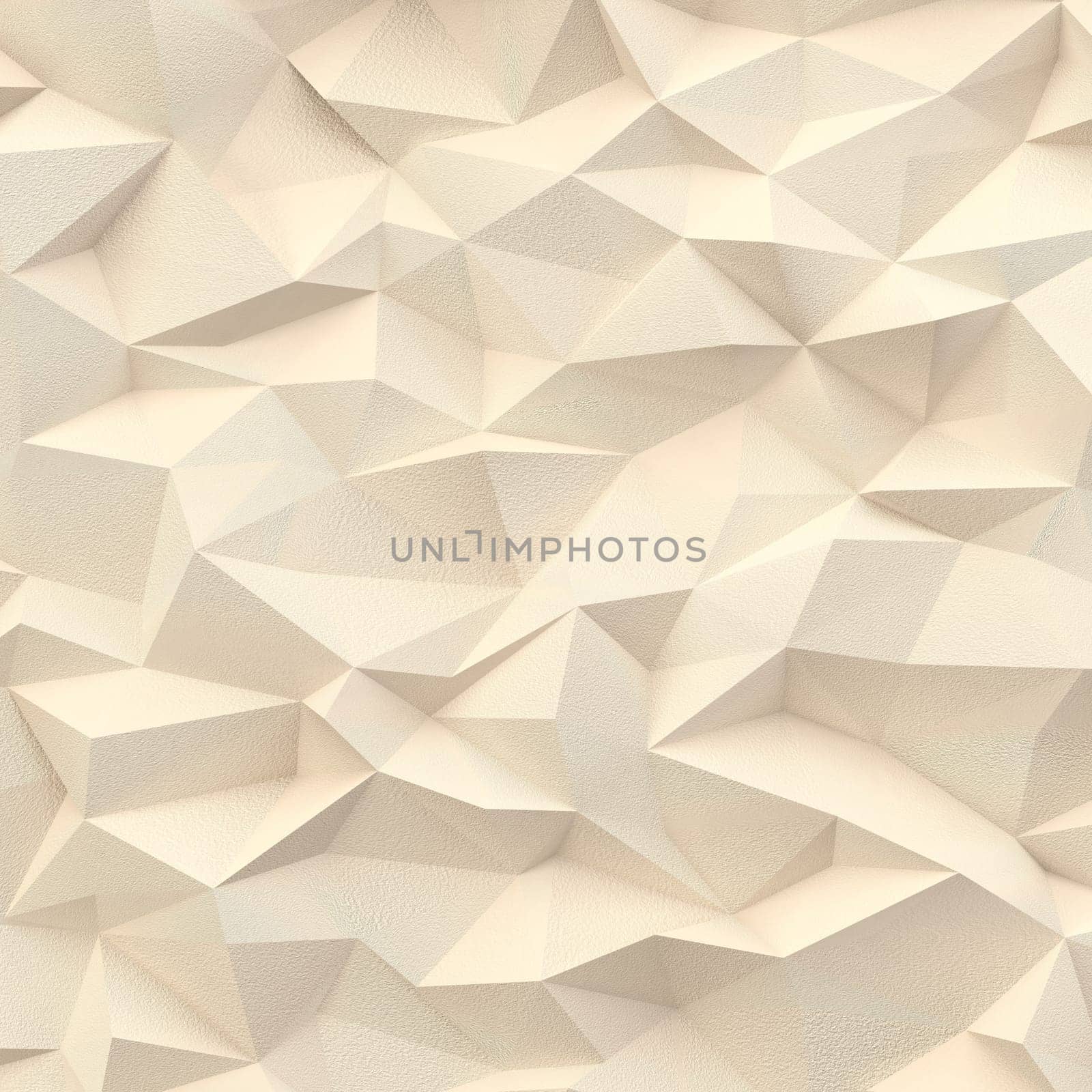 Abstract triangles low poly facet background, 3d render illustration