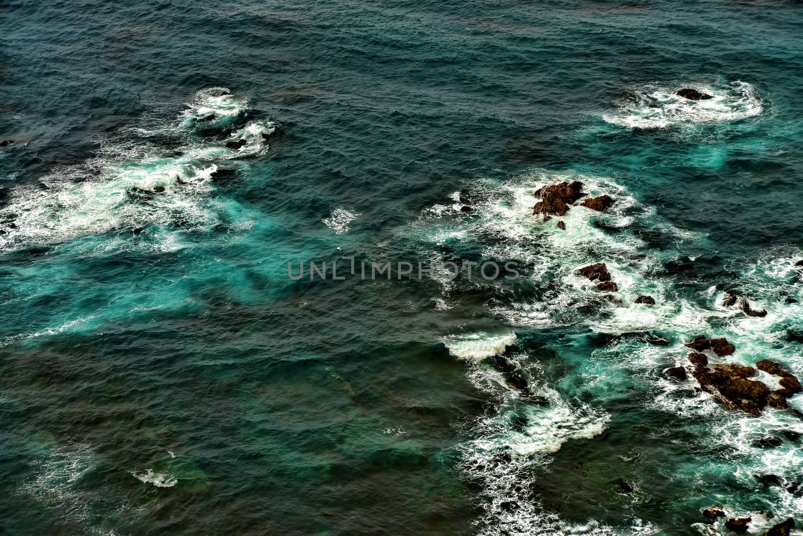 Pacific Ocean Big Sur California cloudy day