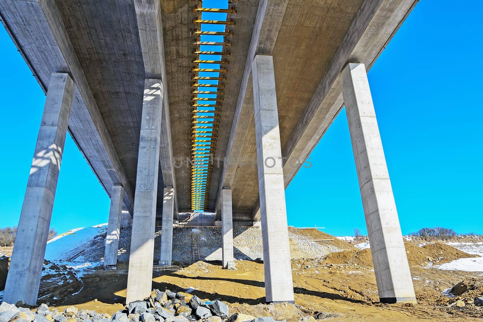 Construction of a Bridge for new Freeway