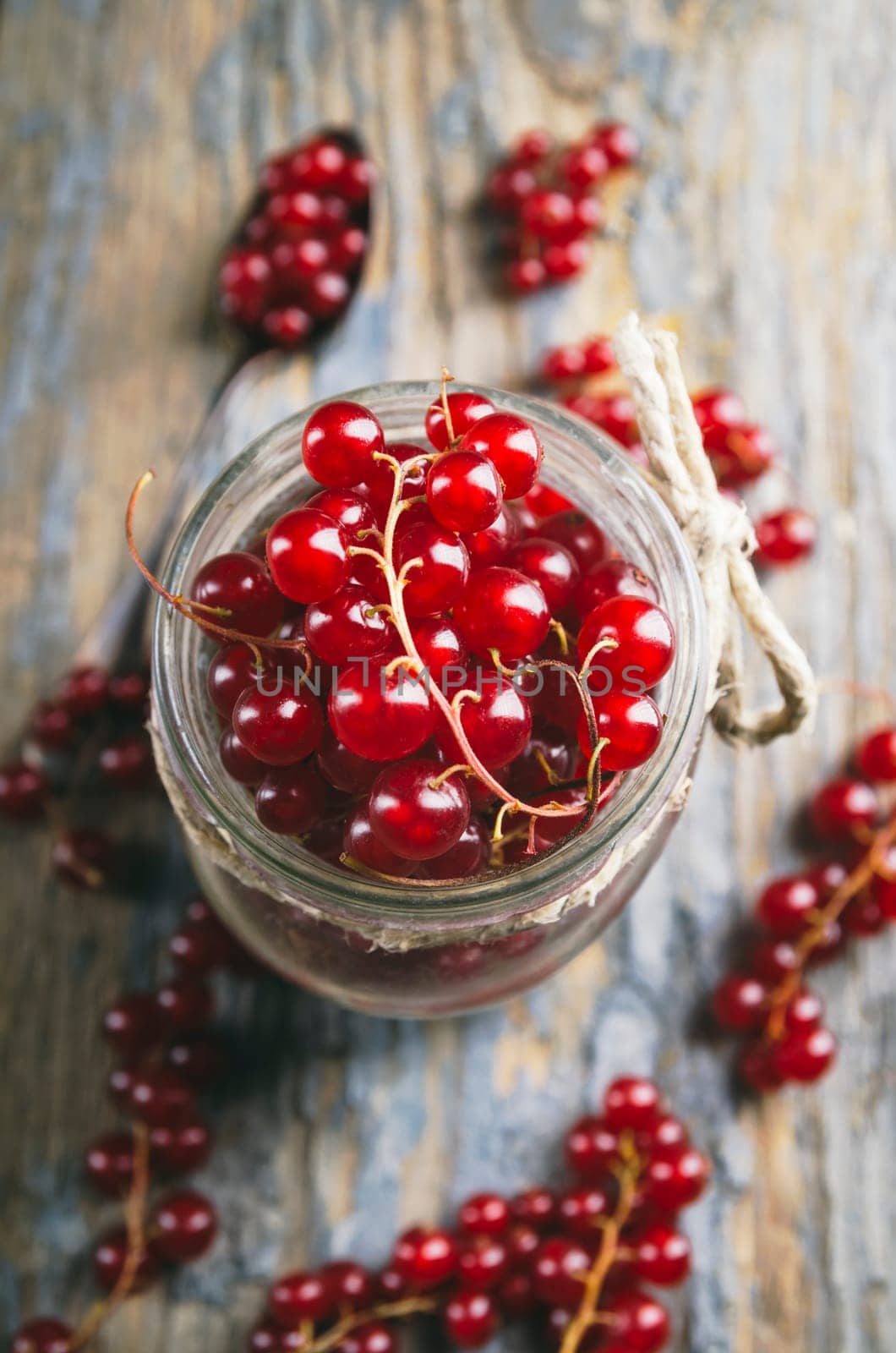 Red currant in the jar