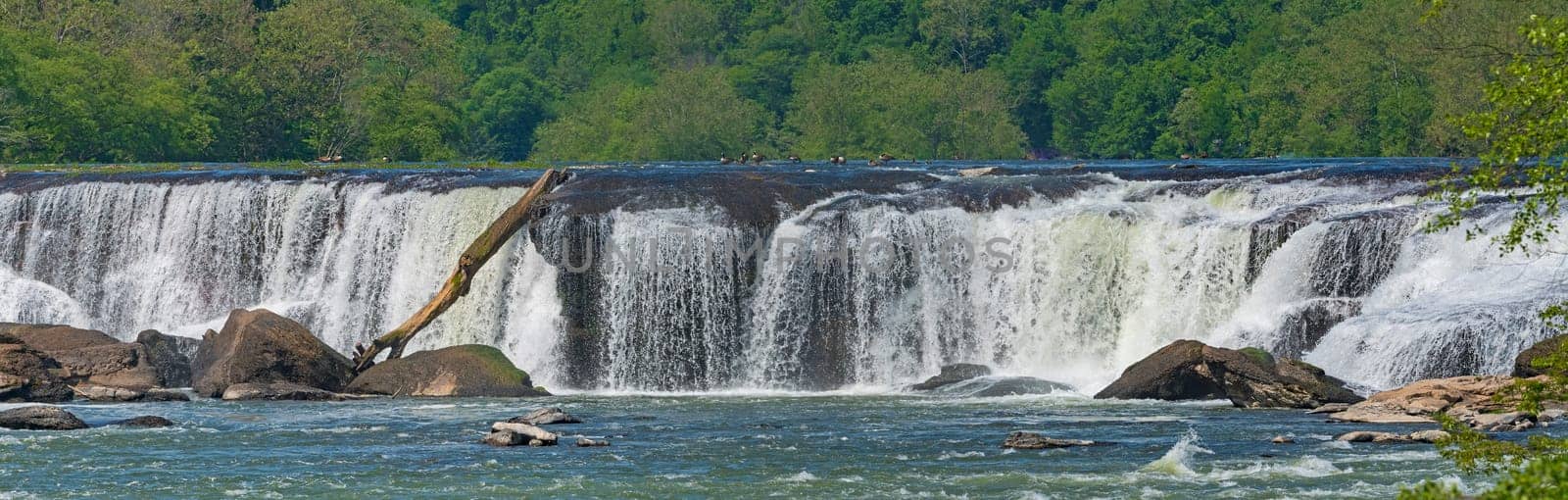 Panorama of Sandstone Falls on the New River in West Virginia