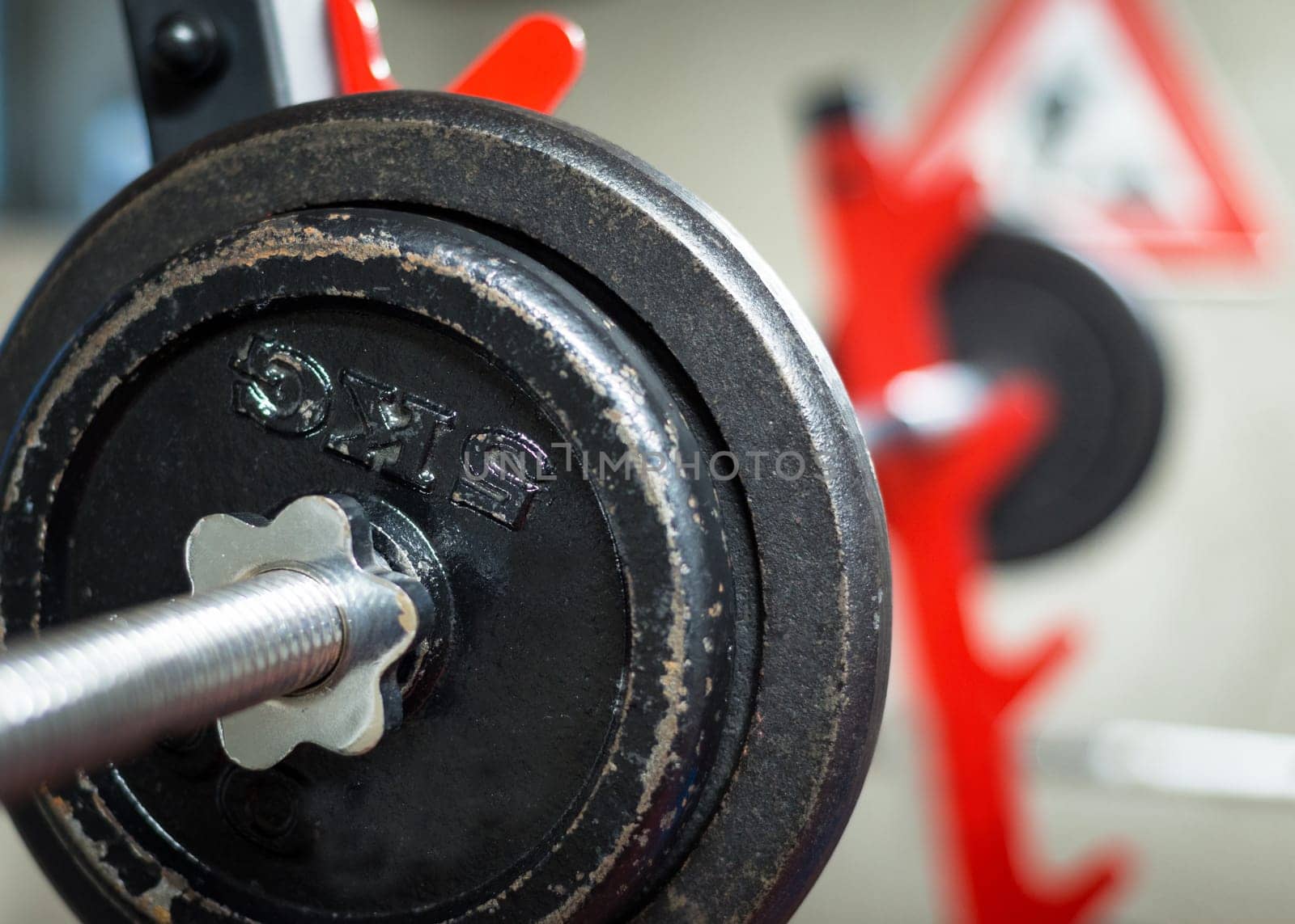 Closeup image of a fitness equipment