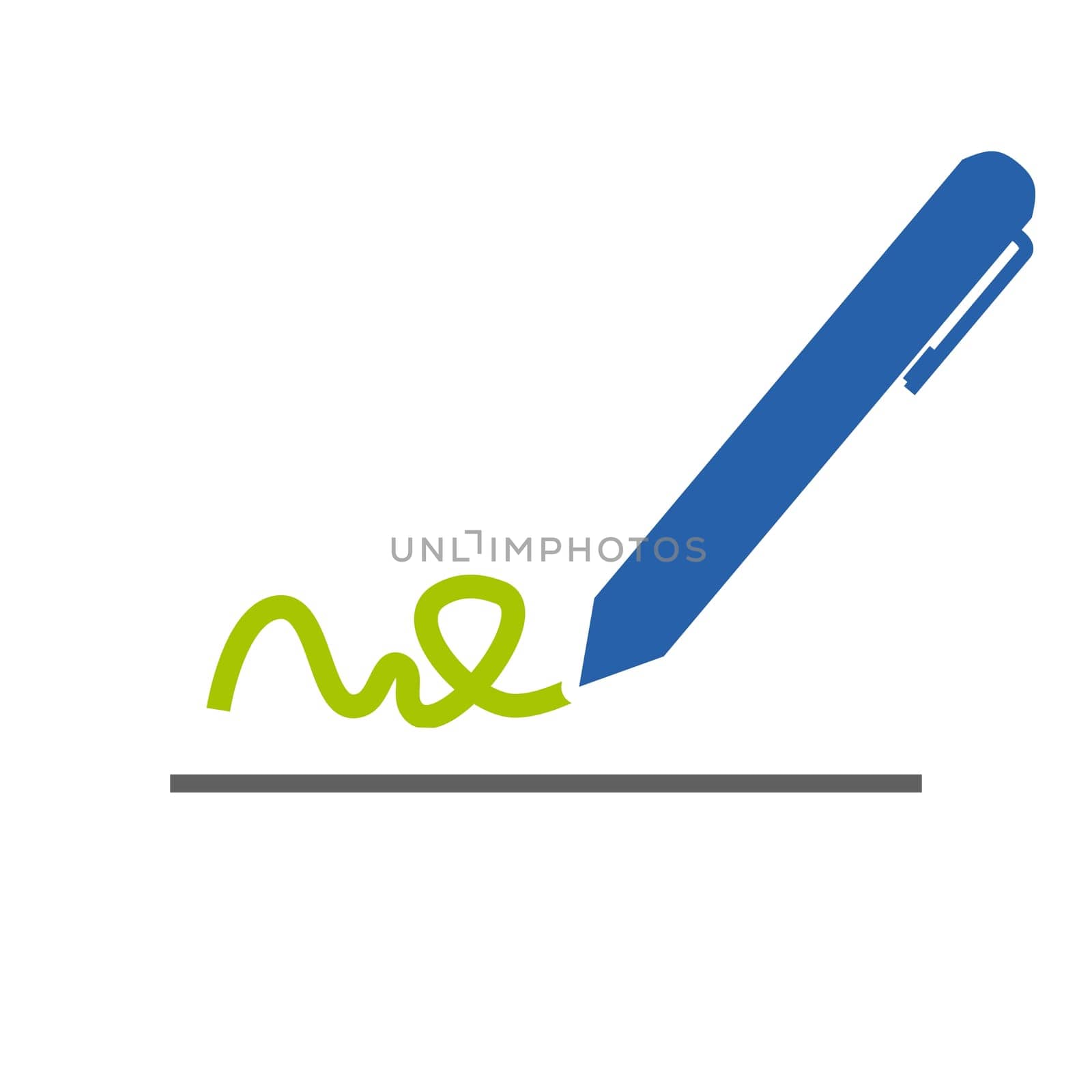 Simple Signature or Pencil icon