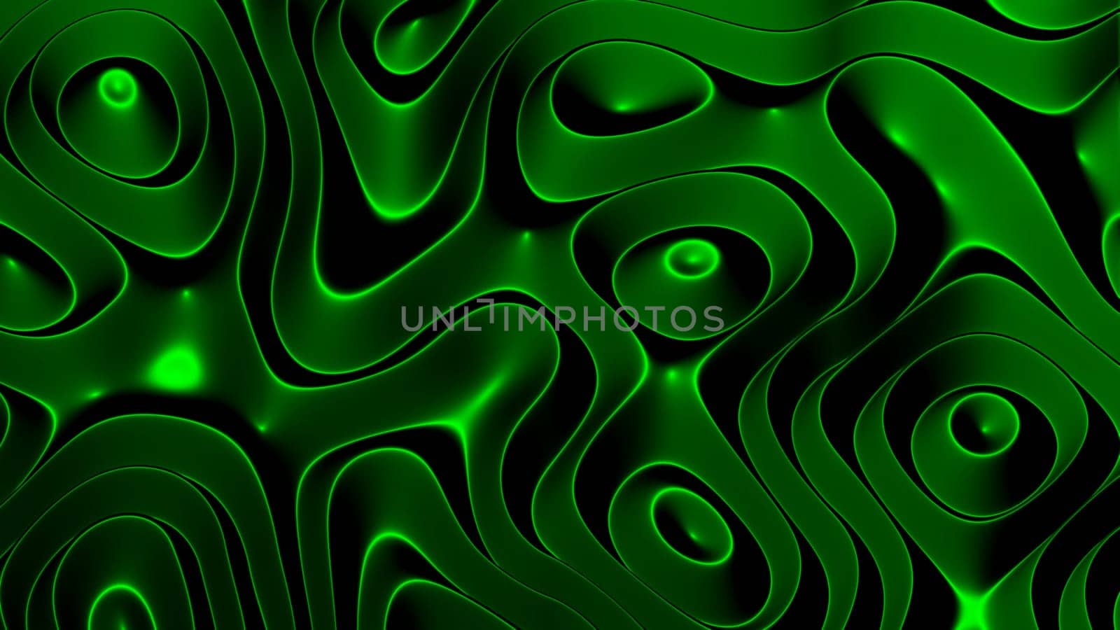 3D illustration rows of colorful stripes rippling