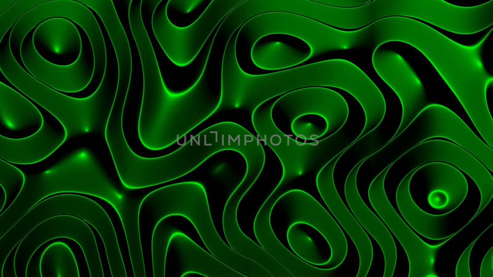 3D illustration rows of colorful stripes rippling