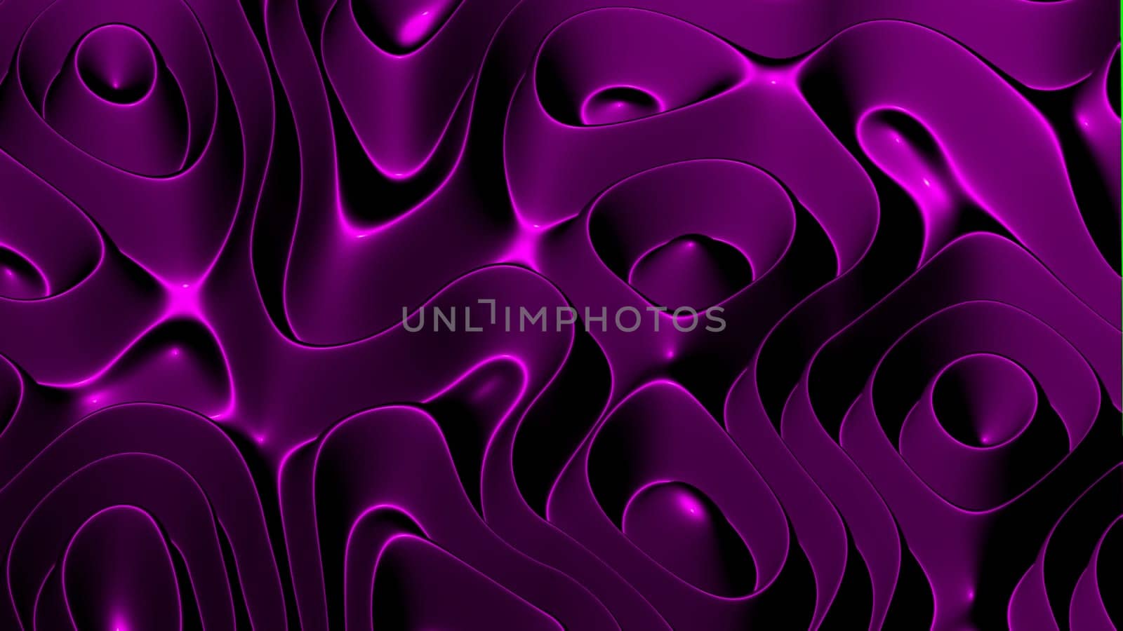 3D illustration rows of colorful stripes rippling