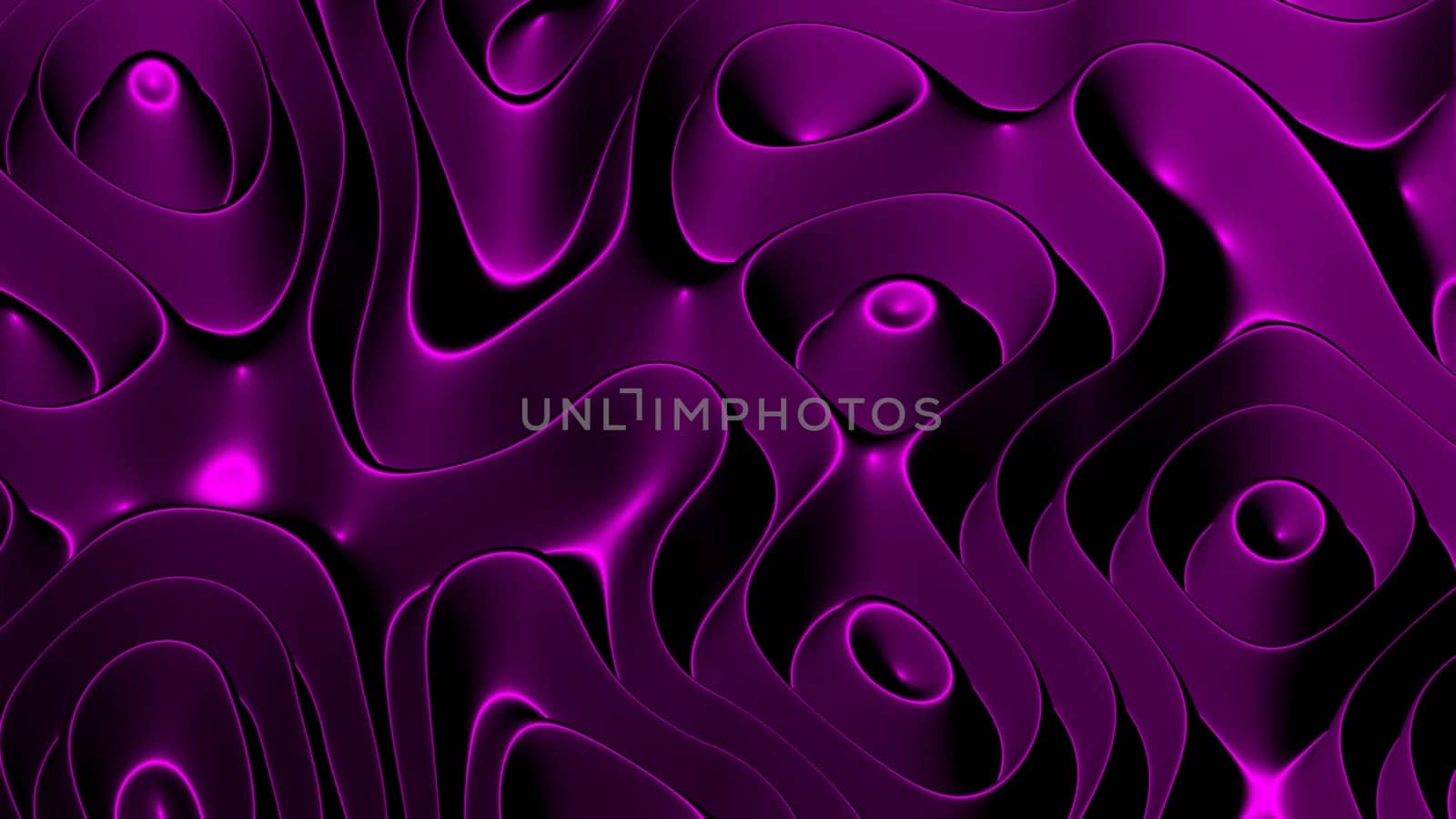 3D illustration rows of colorful stripes rippling