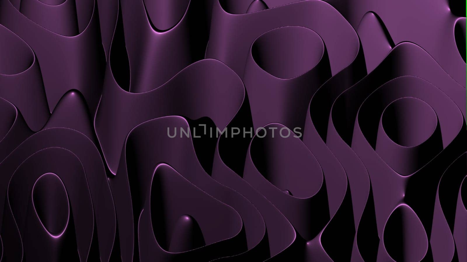 3D illustration rows of colorful stripes rippling