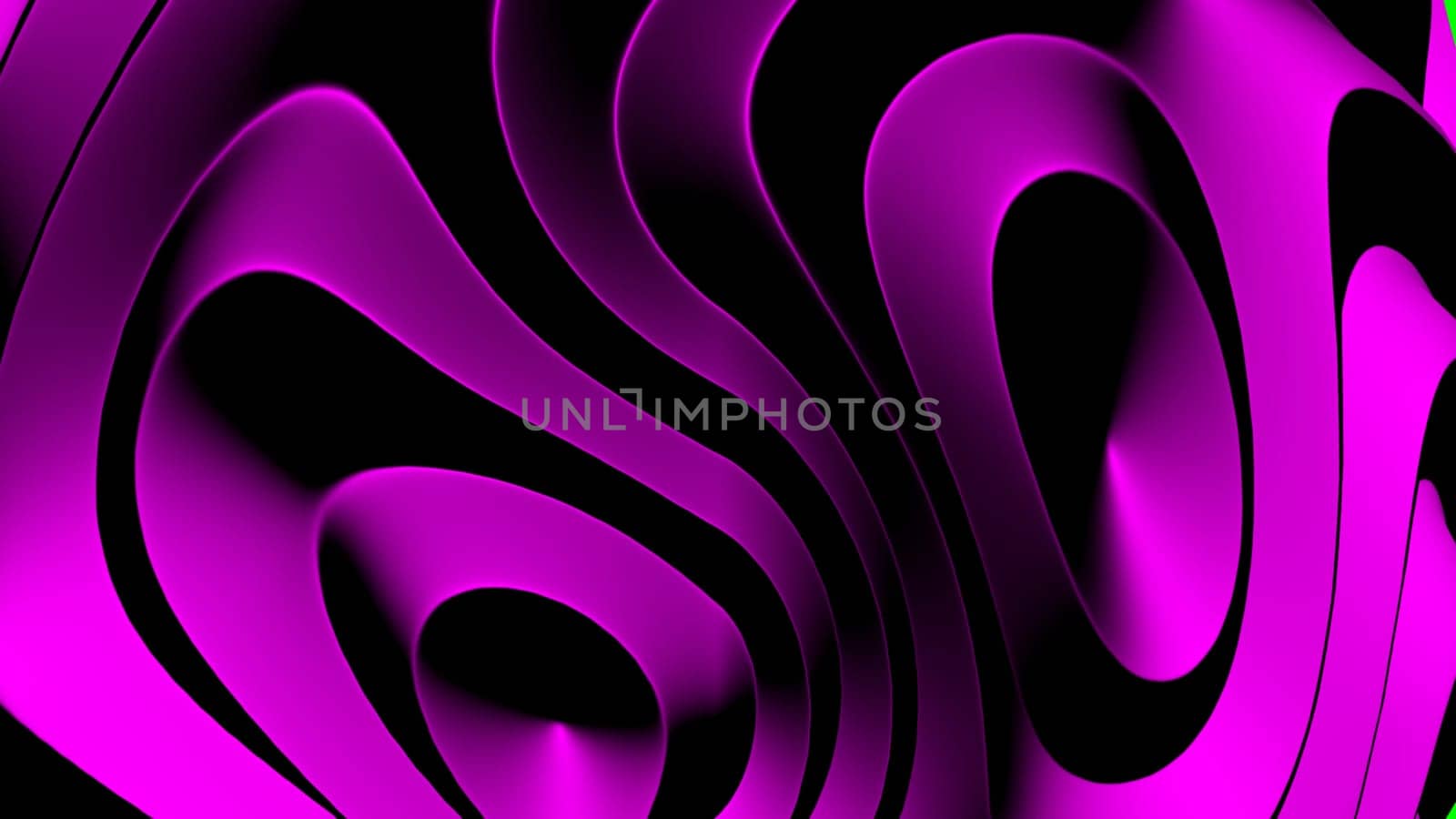 3D illustration rows of colorful stripes rippling