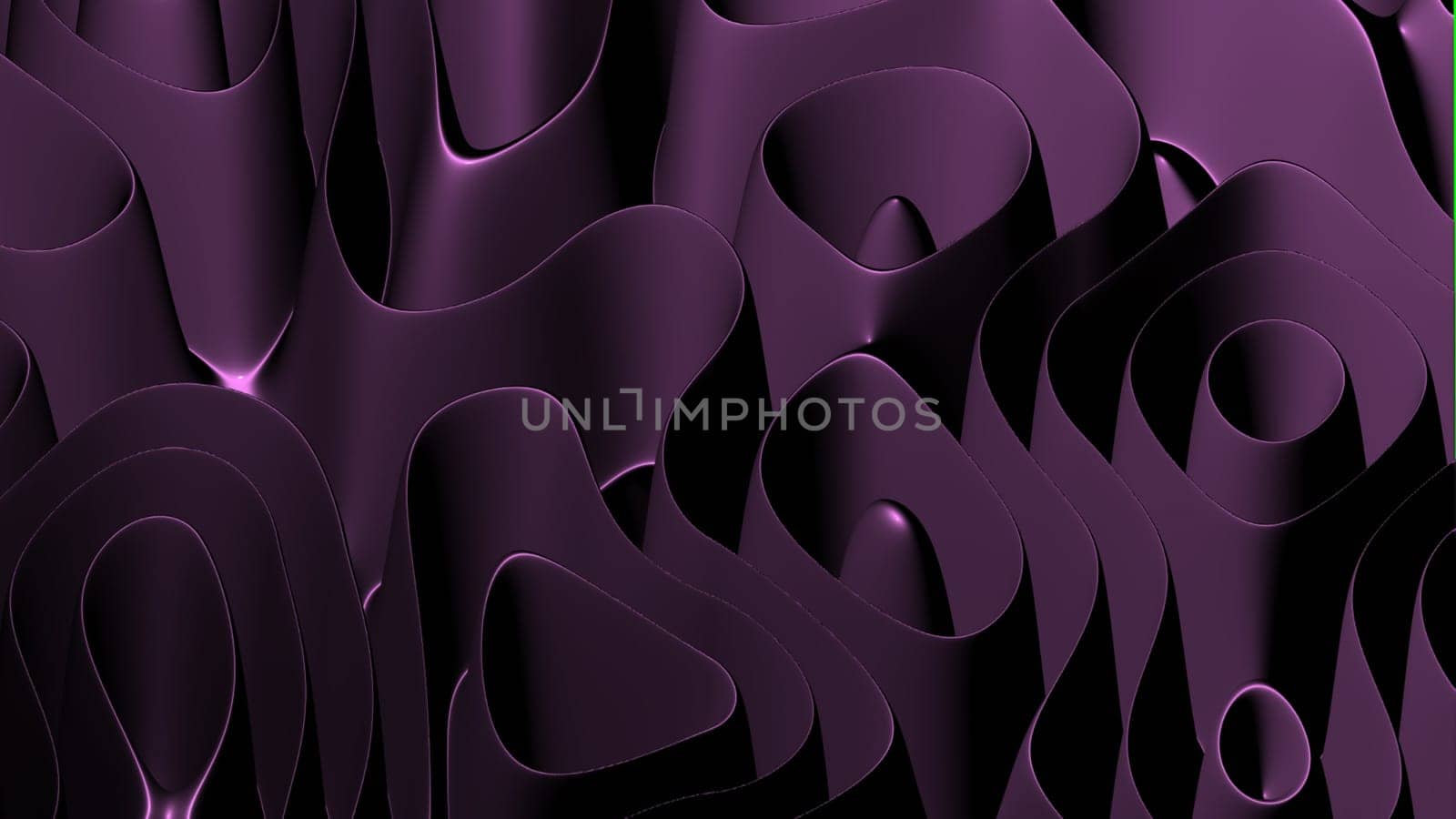 3D illustration rows of colorful stripes rippling