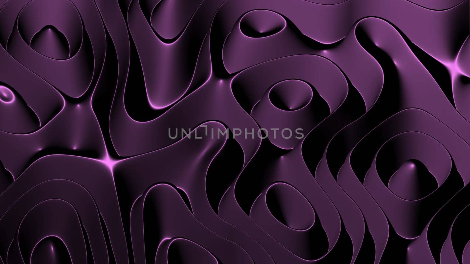 3D illustration rows of colorful stripes rippling
