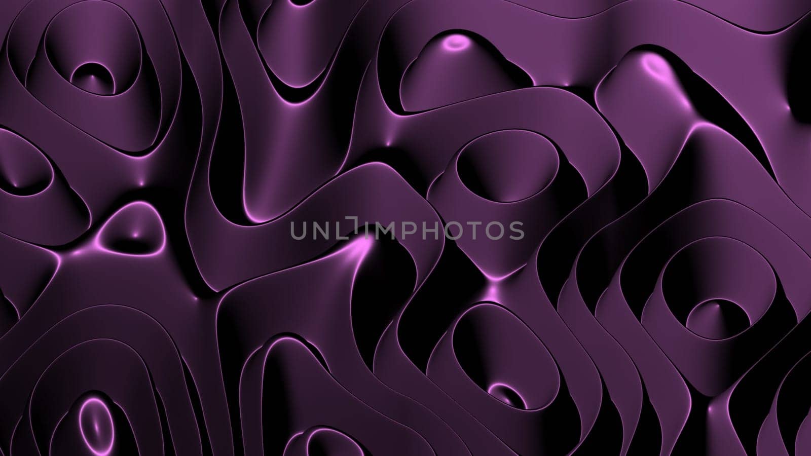 3D illustration rows of colorful stripes rippling