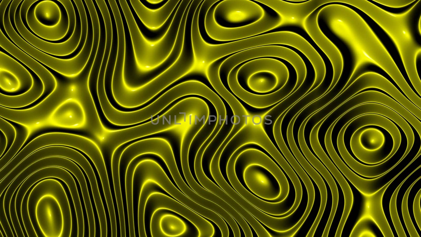 3D illustration rows of colorful stripes rippling