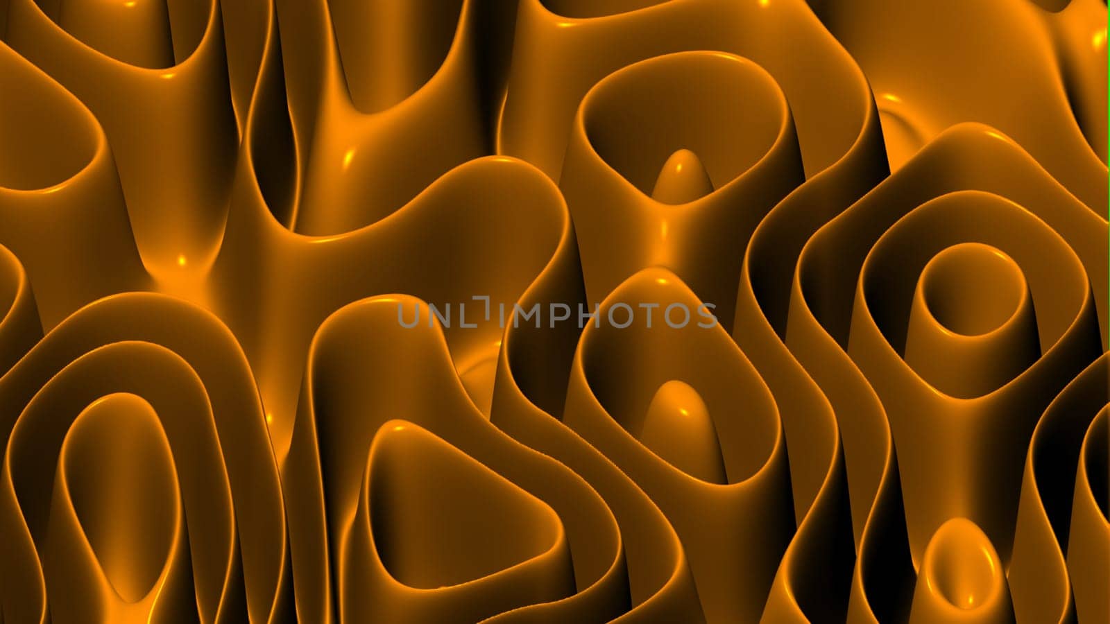 3D illustration rows of colorful stripes rippling