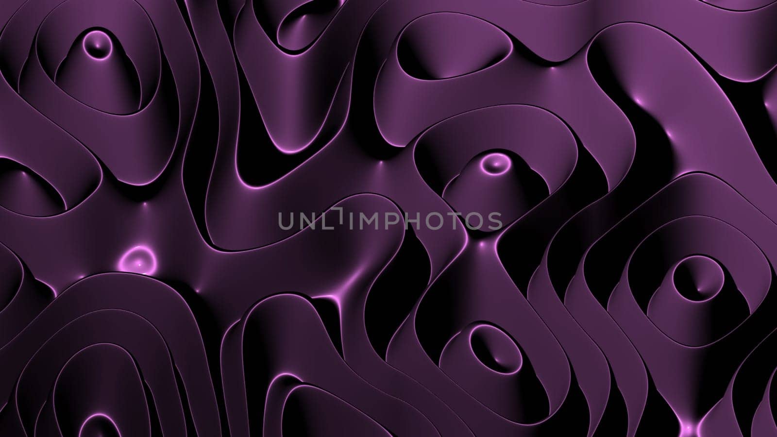 3D illustration rows of colorful stripes rippling