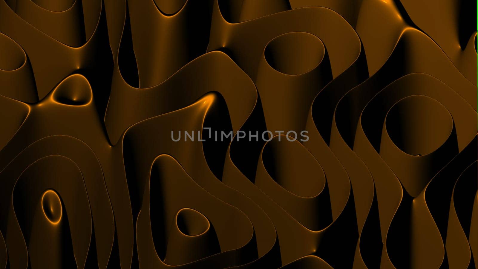 3D illustration rows of colorful stripes rippling
