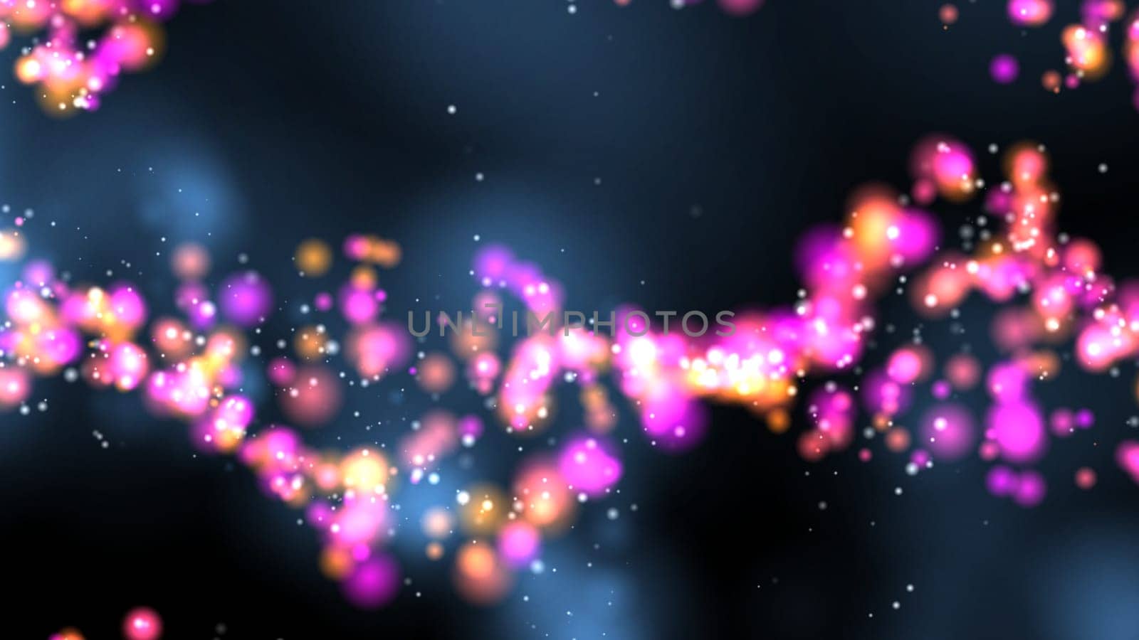 illustration of  Of Colorful Circles Bokeh and dust particles Background