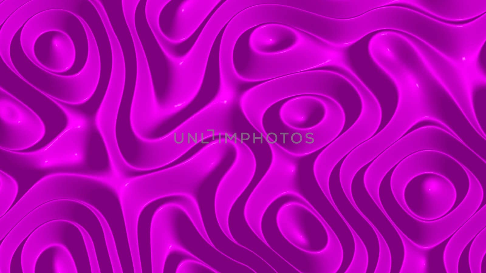 3D illustration of of rows of colorful stripes rippling