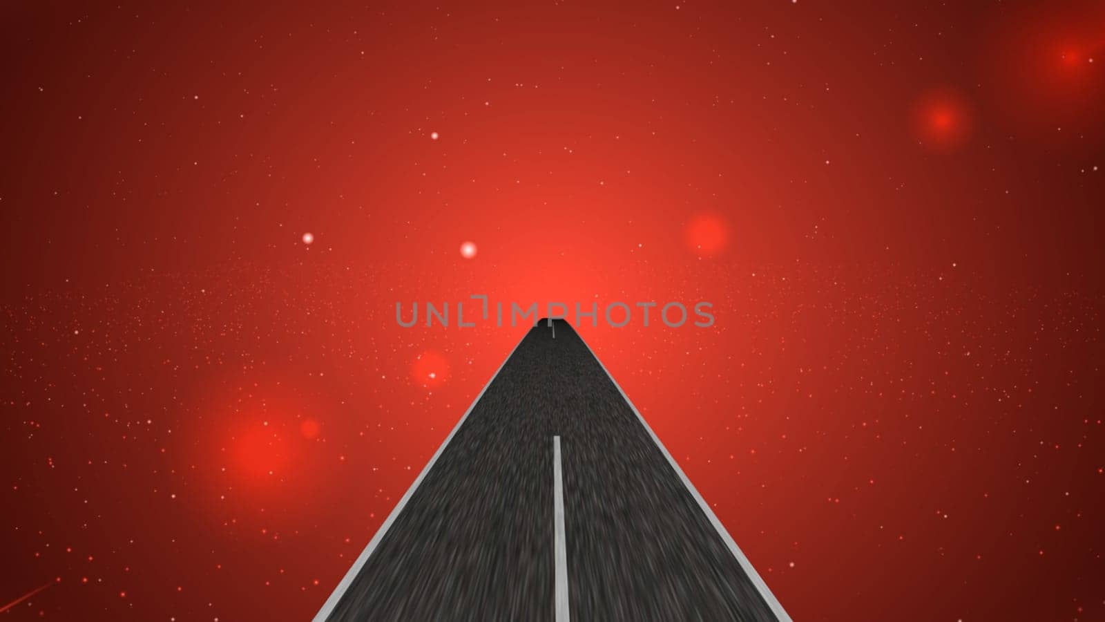 Driving into the world of fantasy and illusion 3d illustration