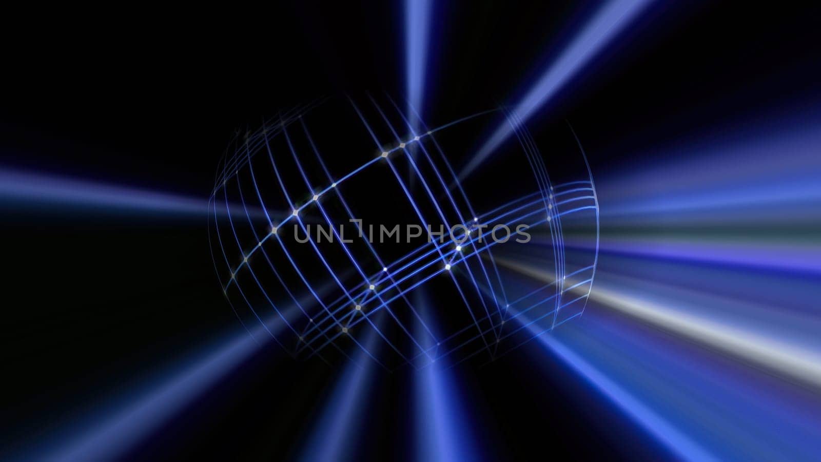 3D Sphere Cyber Space Network 3d illustration