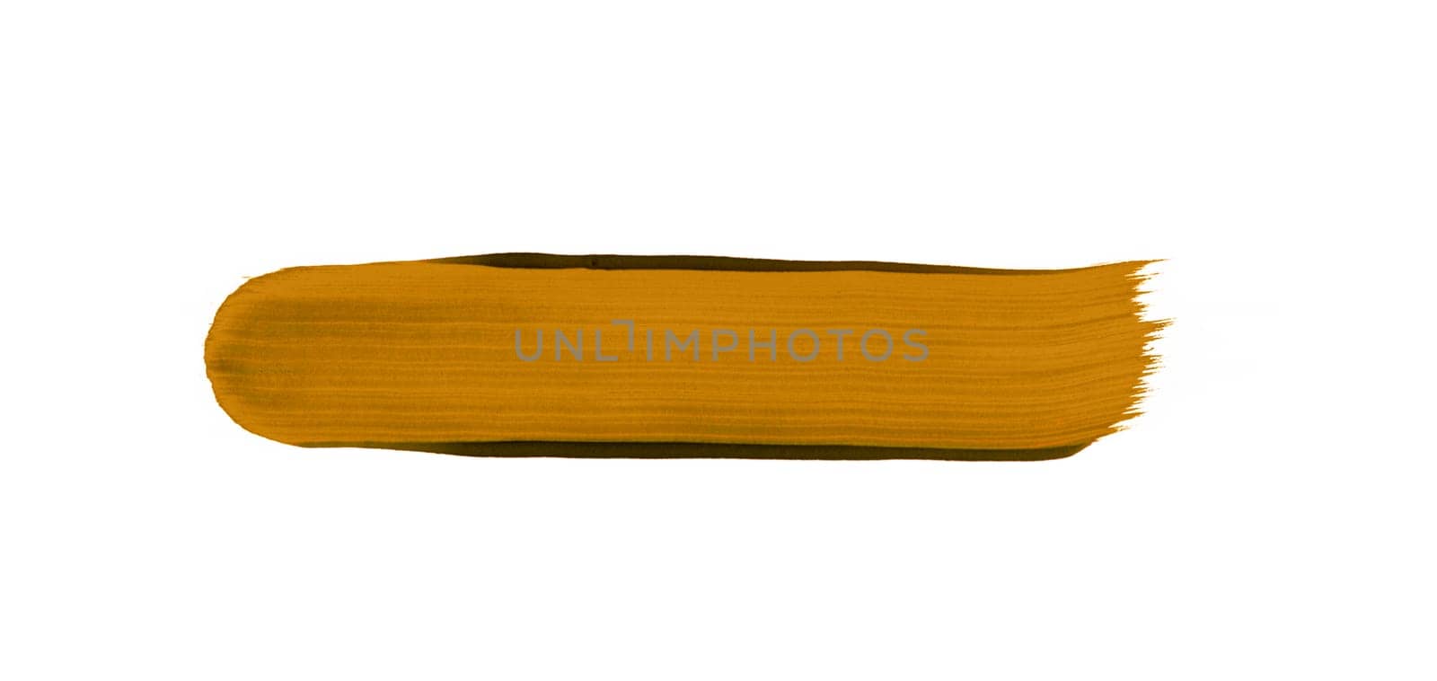 Gold brown paintbrush banner - Hand drawn painting