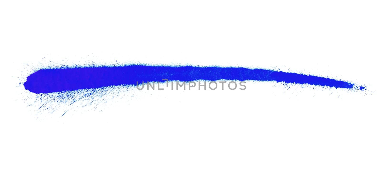 Graffiti spray: Long blue stripe