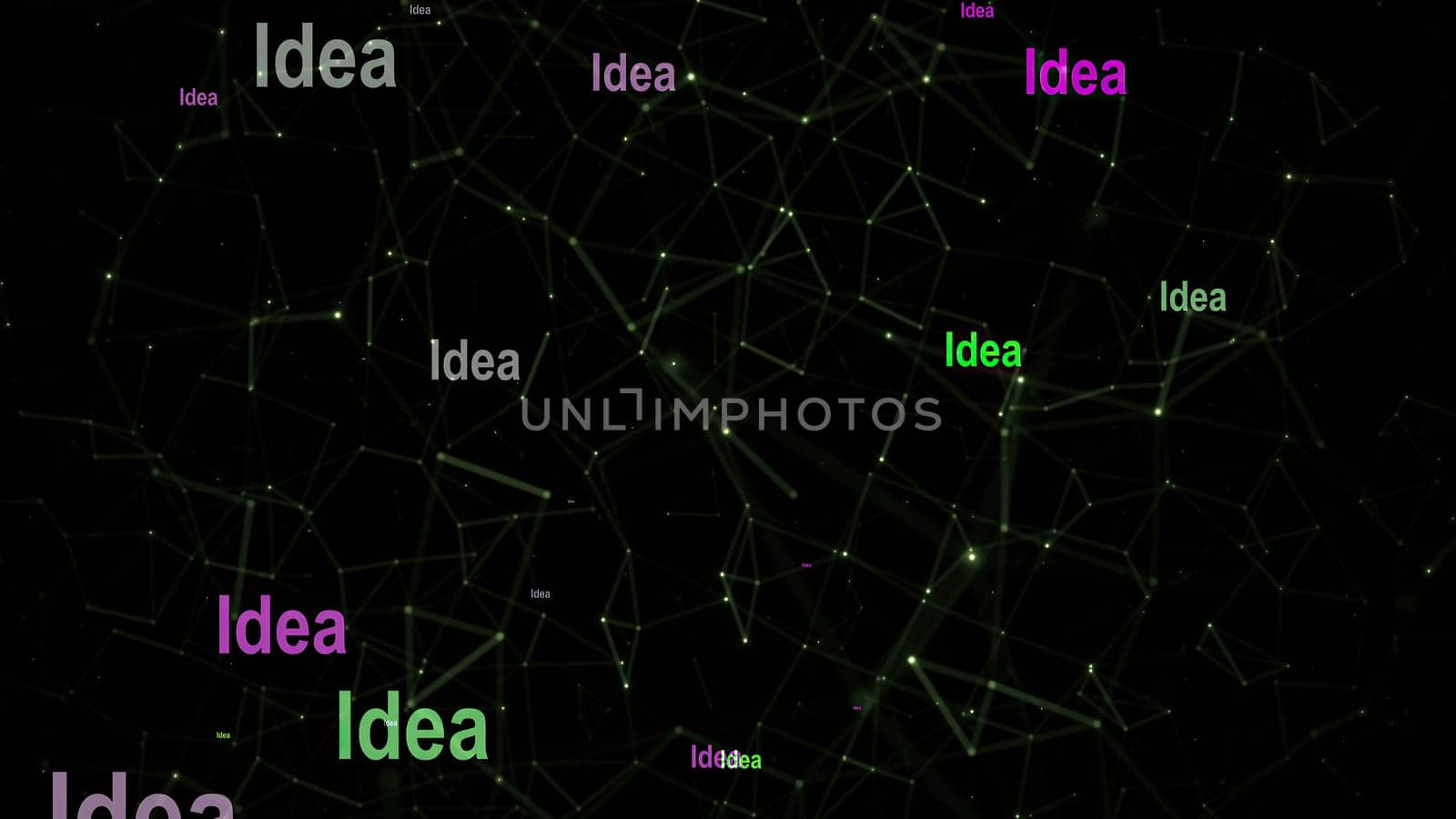 Idea text against abstract  background