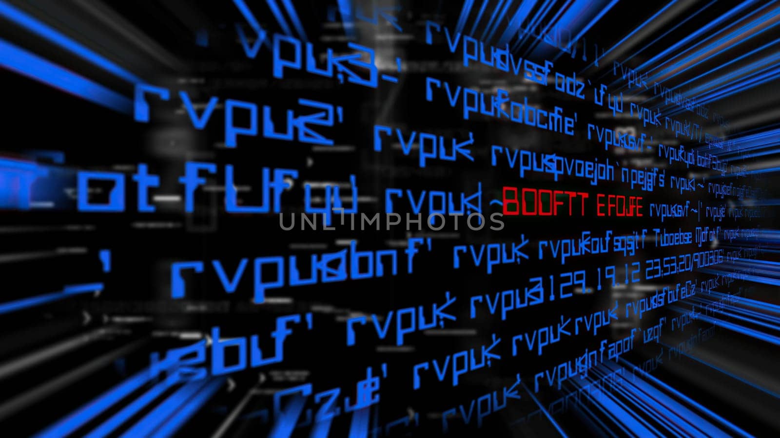 Decoding on computer screen  concept