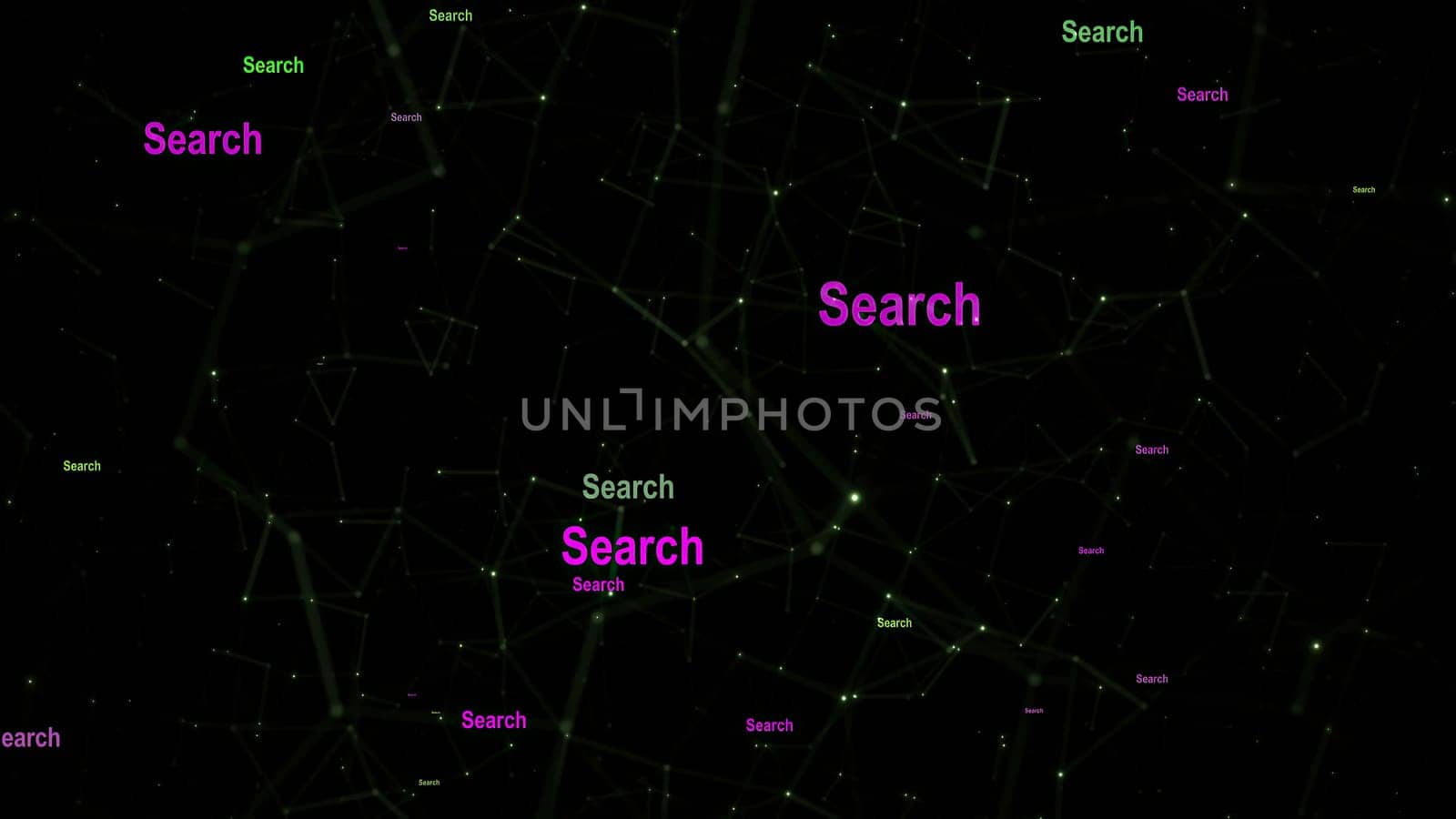 Search text against network  background