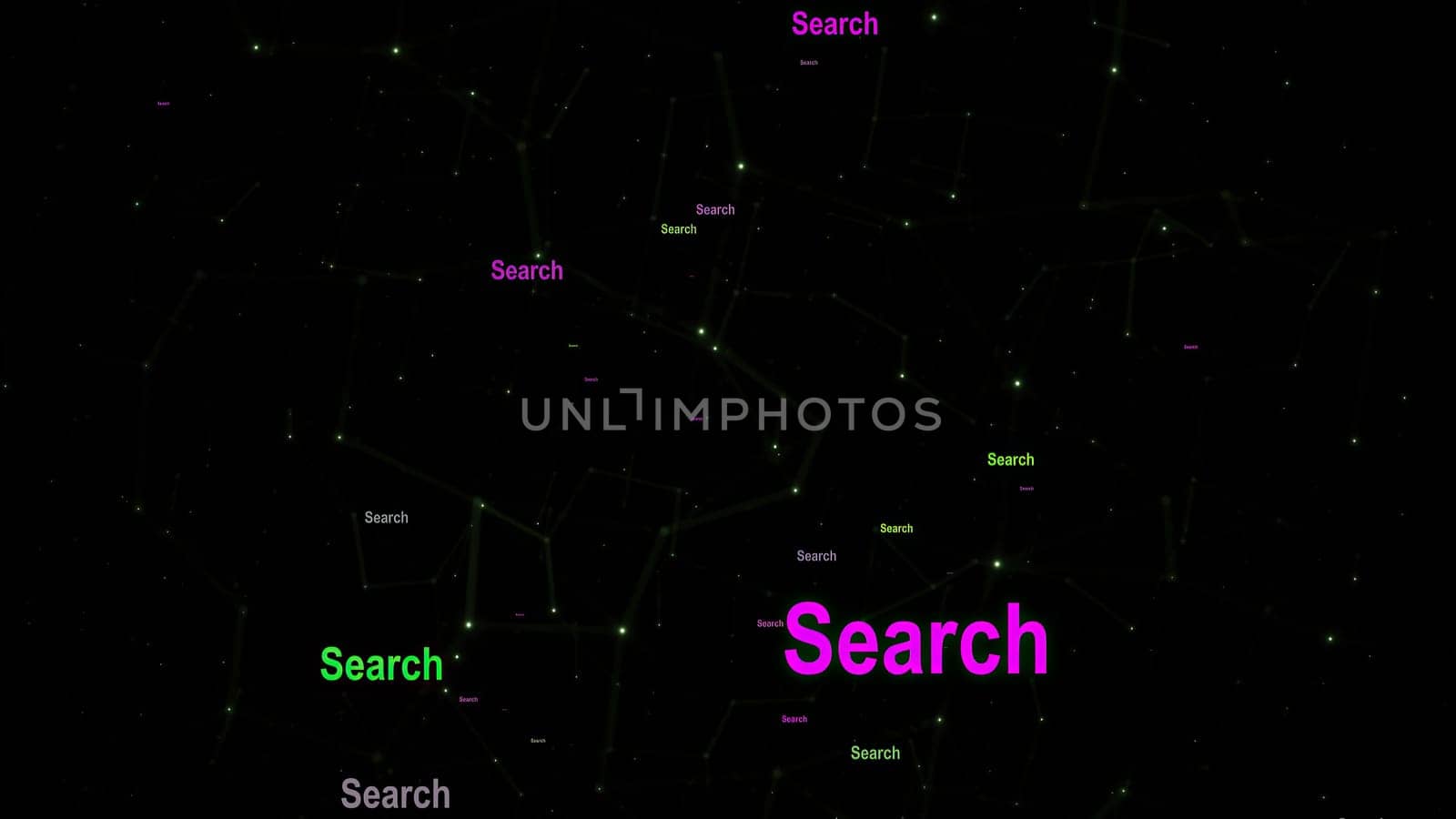 Search text against network  background