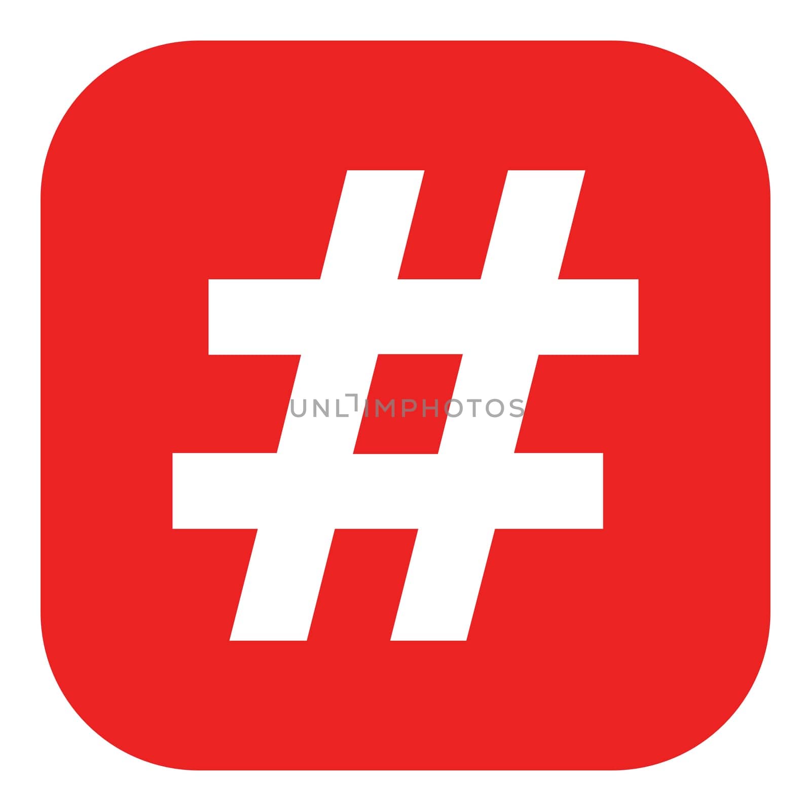Hashtag and app icon