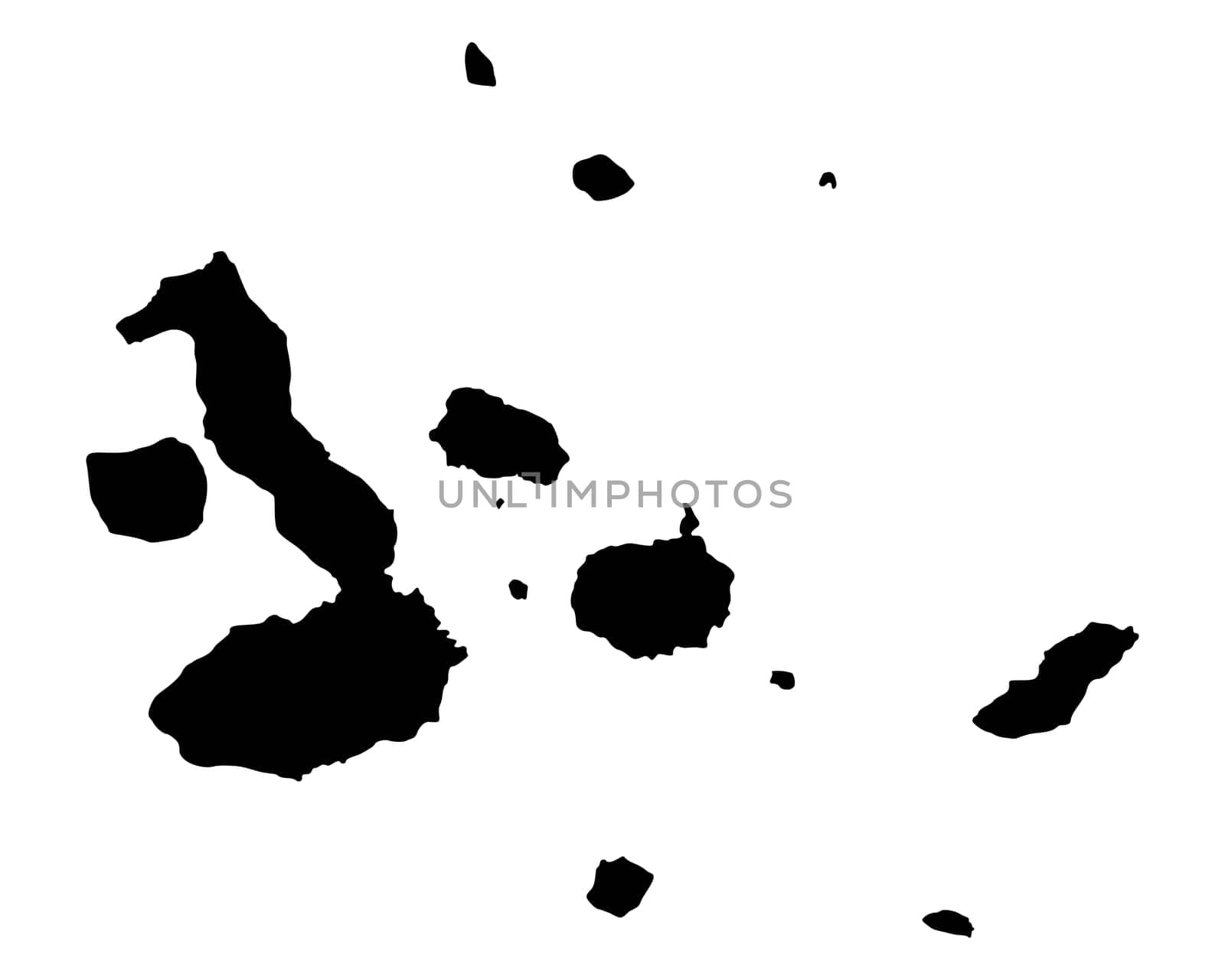 Map of Galapagos Islands