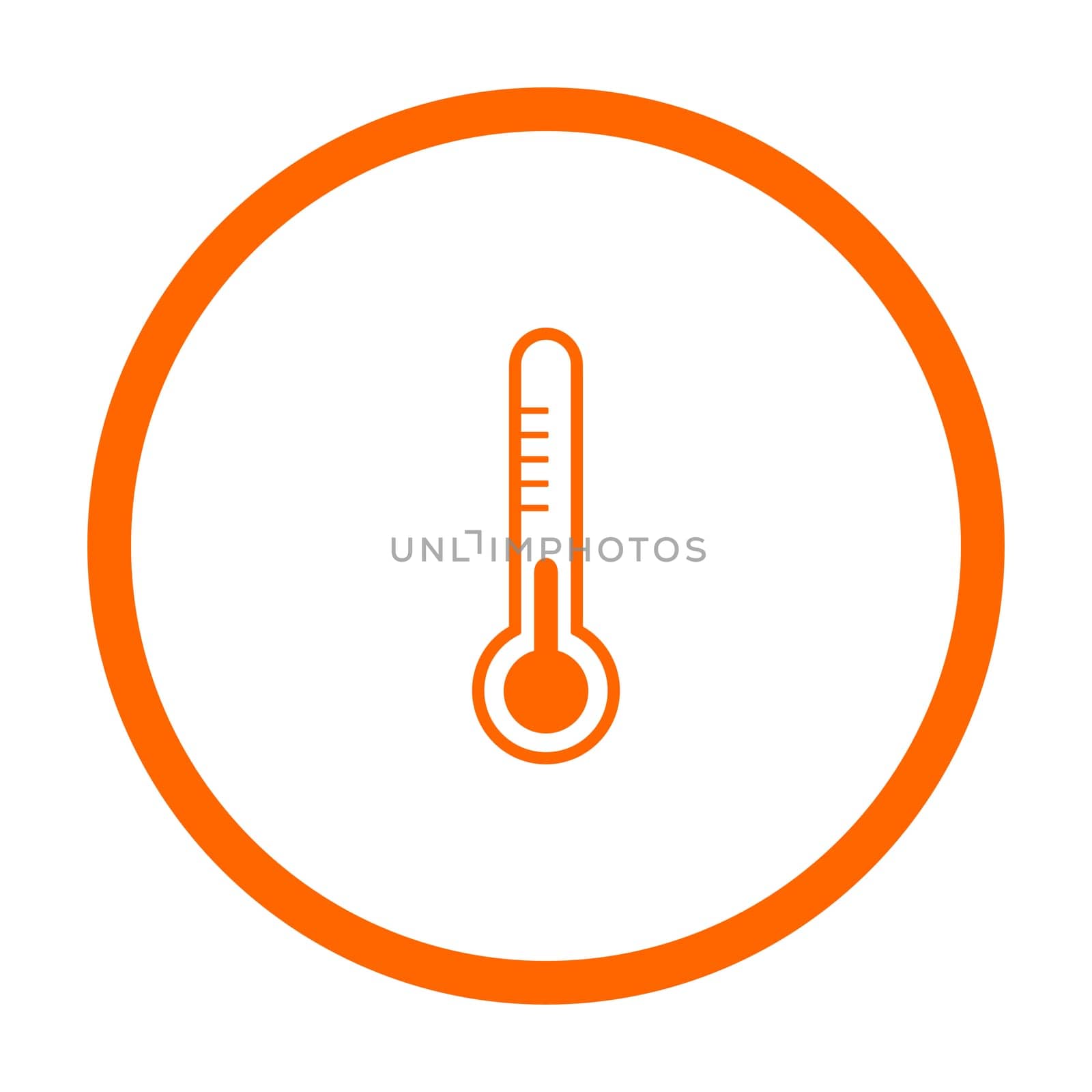 Thermometer and circle