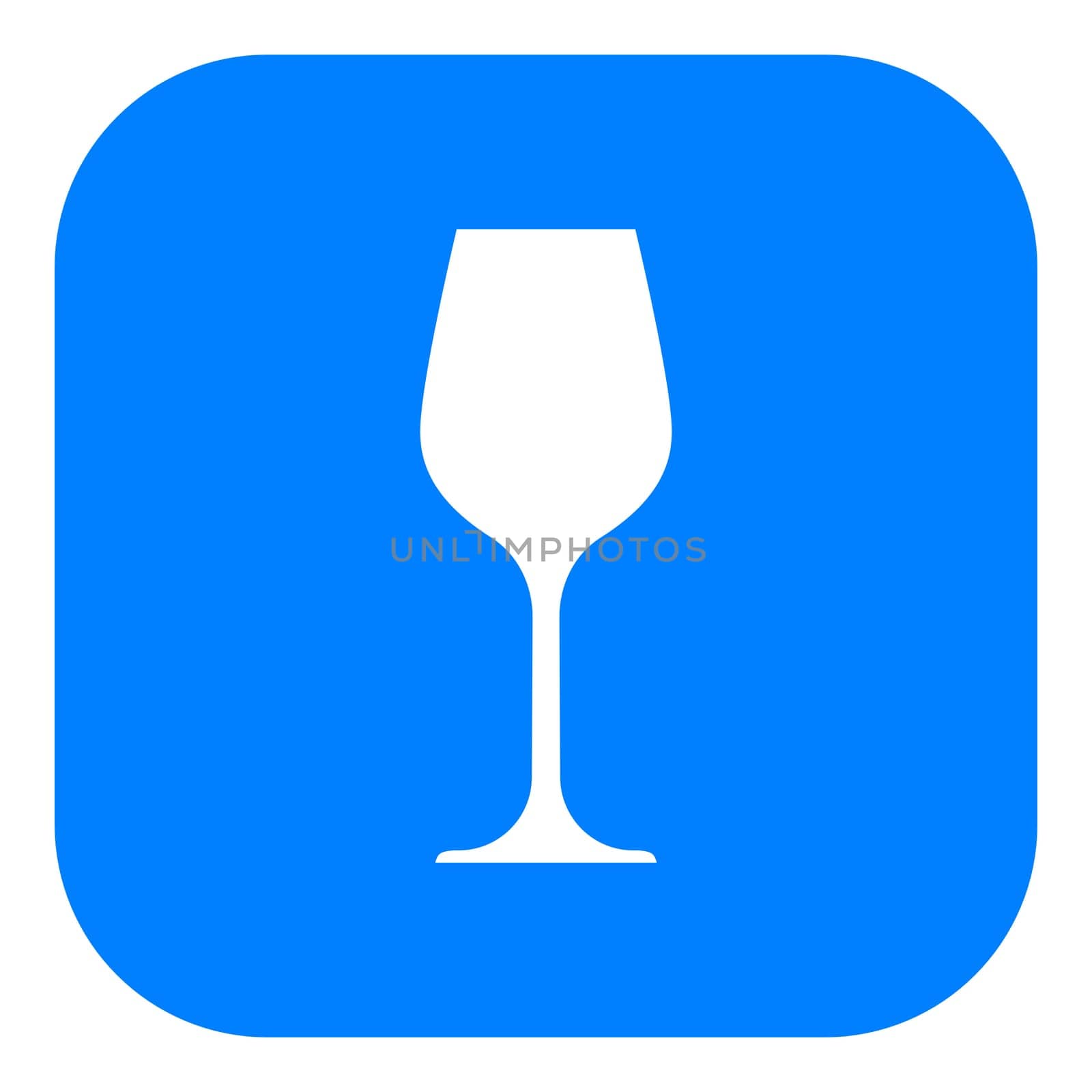 Wine glass and app icon