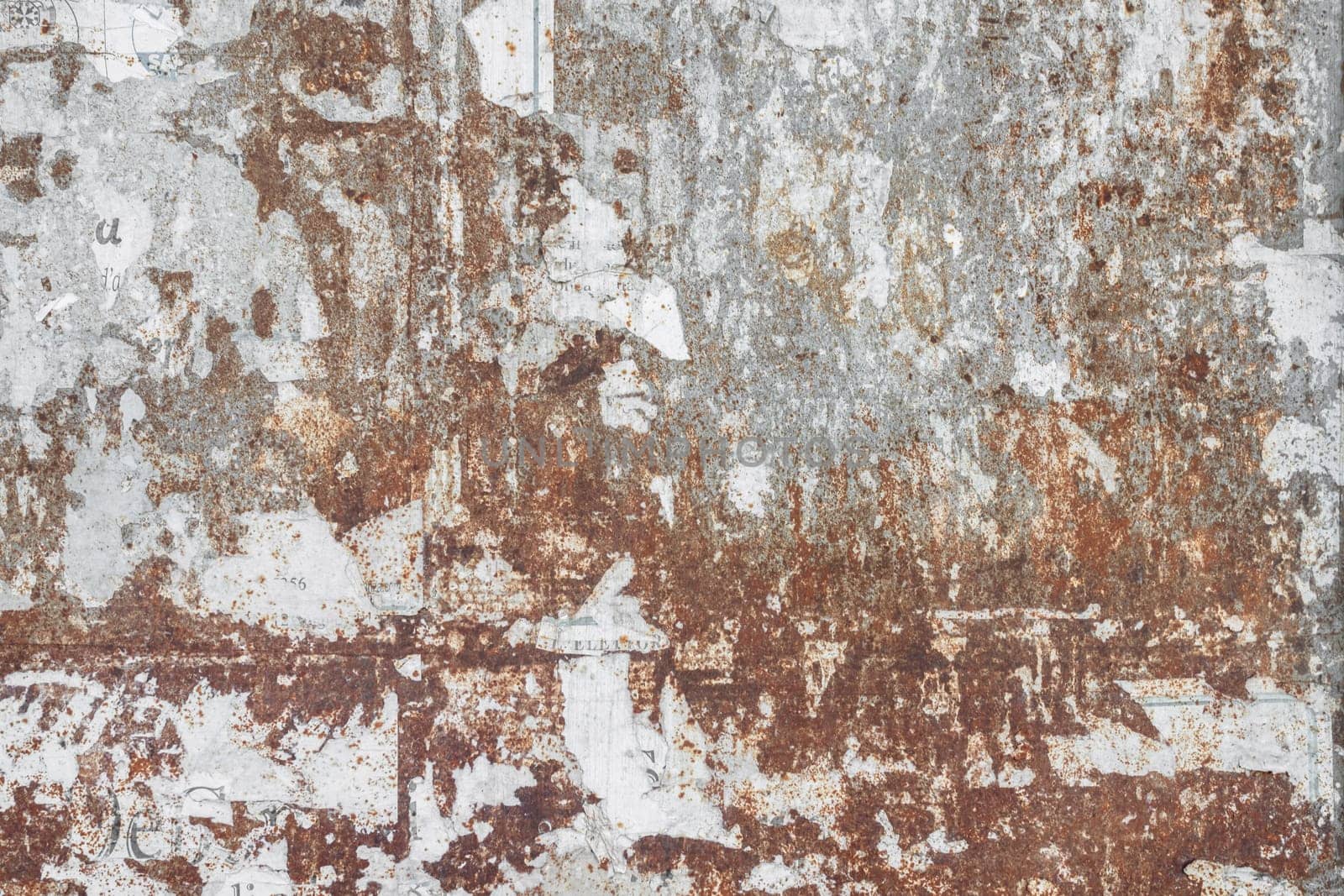 Old grunge ripped, torn vintage posters creased crumpled, roughness. Paper surface texture background