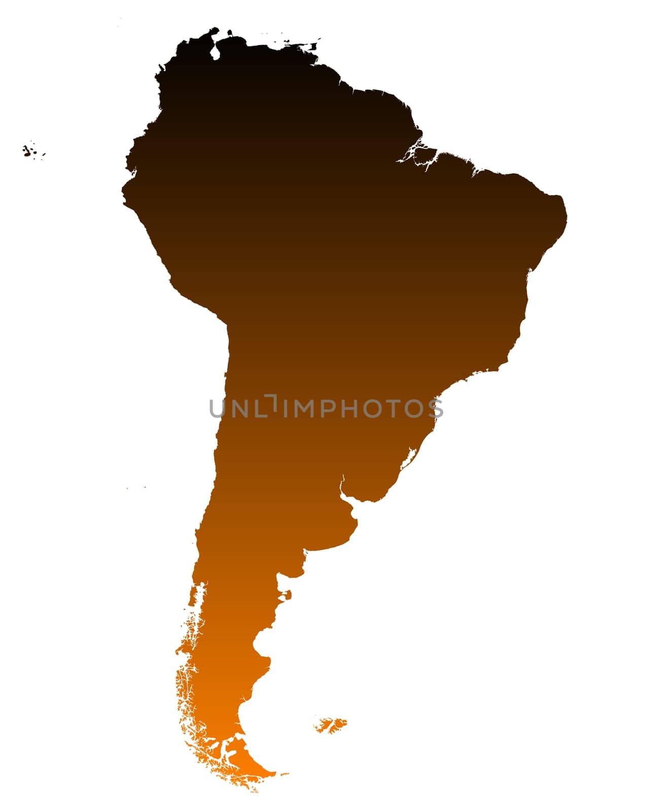 Map of South America
