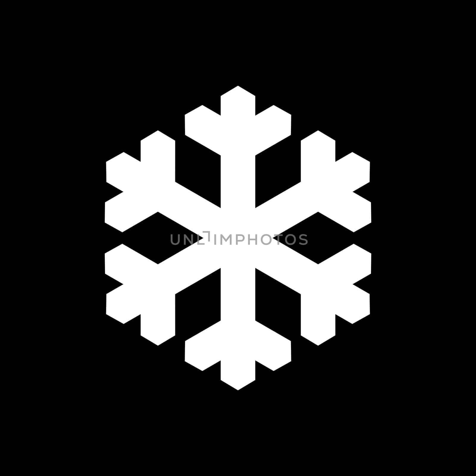 Snow flake and background